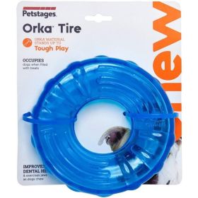 Petstages Orka Tire Treat Dispensing Chew Toy for Dogs