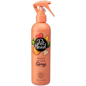 Pet Head Quick Fix Dry Clean Spray for Dogs Peach with Argan Oil