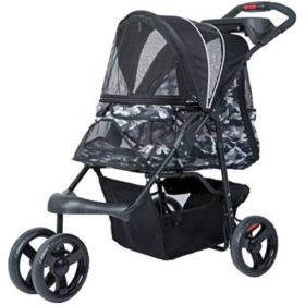 Petique Durable Pet Stroller Black Camo