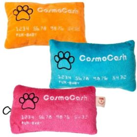 Cosmo Furbabies Credit Card Plush Dog Toy Assorted Colors