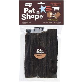 Pet 'n Shape Natural Beef Lung Strips Dog Treats