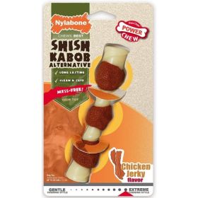 Nylabone Power Chew Shish Kabob Mess Free Nylon Chew Toy Chicken Jerky Flavor Regular