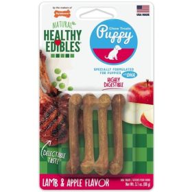 Nylabone Puppy Healthy Edibles Natural Long Lasting Lamb and Apple Dog Chew and Treat