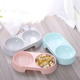 Pet Double Bowls; Cat Food And Water Bowls; Pet Feeding Bowl For Indoor Dog & Cat Assorted Varieties