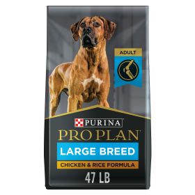 Purina Pro Plan Large Breed Dry Dog Food for Adult Dogs Chicken Rice 47 lb Bag