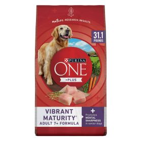 Purina ONE High Protein Dry Senior Dog Food Plus Vibrant Maturity Adult 7 Plus Formula