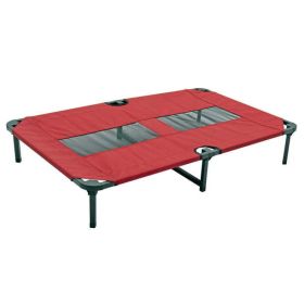 Elevated Pet Bed, Red, X-Large, 48"L