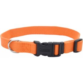 Coastal Pet New Earth Soy Adjustable Dog Collar Pumpkin Orange - 6-8''L x 3/8"W