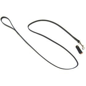 Circle T Leather Lead - 6' Long - Black - 6' Long x 3/4" Wide