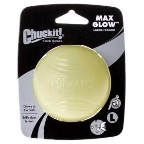 Chuckit Max Glow Ball - Large Ball - 3" Diameter (1 Pack)