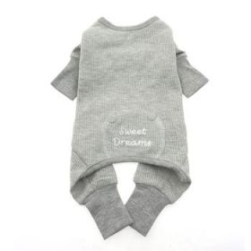 Sweet Dreams Thermal Pajamas (Color: Gray, size: large)