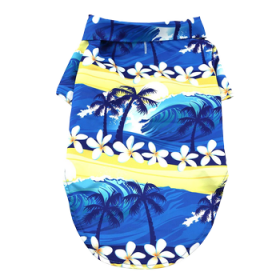 Hawaiian Camp Shirt (Color: Paradise Nights, size: small)