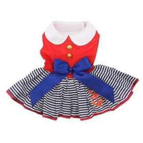 Matching Leash Dress (Color: Sailor Girl, size: small)
