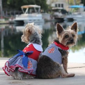 Matching Leash Dress (Color: Sailor Girl, size: medium)