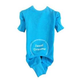 Sweet Dreams Thermal Pajamas (Color: Blue, size: medium)