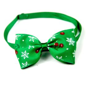 New Year Red And Green Christmas Series Pet Tie Bow Handcraft Jewelry Collar Dogs And Cats Bow Tie (Option: VN440 2-As Shown In The Figure)