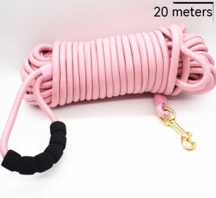 Light Cotton Pet Hand Holding Rope (Option: Light Pink-3 M)