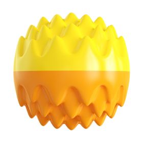 Dog Molar Toothbrush Toys Chew Cleaning Teeth Safe Puppy Dental Care Soft Pet Cleaning Toy Supplies (Color: Orange Ball)