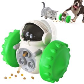 PawPartner Dog Tumbler Interactive Toys Increases Pet IQ Slow Feeder Labrador French Bulldog Swing Training Food Dispenser (Ships From: China, Color: Green)