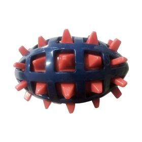 Dog Toys Chewers For Aggressive Indestructible Squeaky Dog Chewing Toy Fetch Ball (Color: Red)