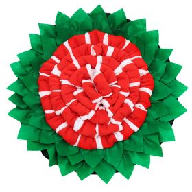 1pc Pet Snuffle Mat For Dog & Cat; Dog Sniffing Pad; Interactive Dog Puzzle Toys Sniffing Pad (Color: Red)