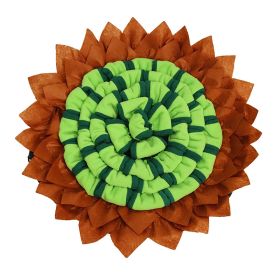 1pc Pet Snuffle Mat For Dog & Cat; Dog Sniffing Pad; Interactive Dog Puzzle Toys Sniffing Pad (Color: Green)