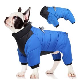 Pet Cotton Coat; Waterproof Warm Dog Jacket; Winter Dog Coat For Small Medium Large Dogs (Color: Orange-Red, size: L)