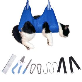 Cute Smart Factory Low Price Comfortable Solid Color Pet Grooming Hammock With Nail,Dog Grooming Hammock Harness (size: S)