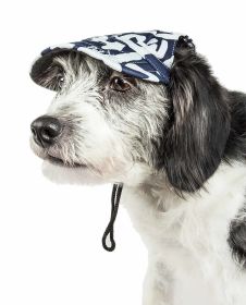 Pet Life 'Bone Cappa' Graffiti Sculptured Uv Protectant Adjustable Fashion Dog Hat Cap (size: large)