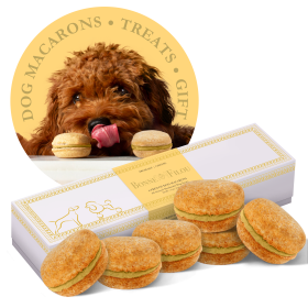 Dog Macarons - Count of 6 (Dog Treats | Dog Gifts) (Flavor: Cheese)
