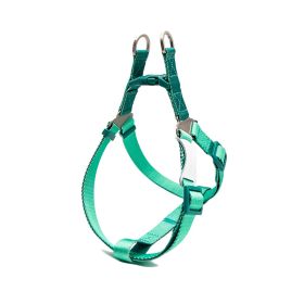 Contrast Color Hand Holding Rope Chest And Back Collar For Going Out (Option: Chest Strap Light Green-M)